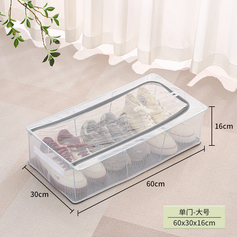 Foldable fabric storage box