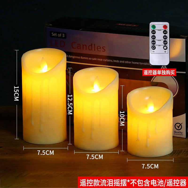 Flameless LED Candles and Votives, Optional Remote