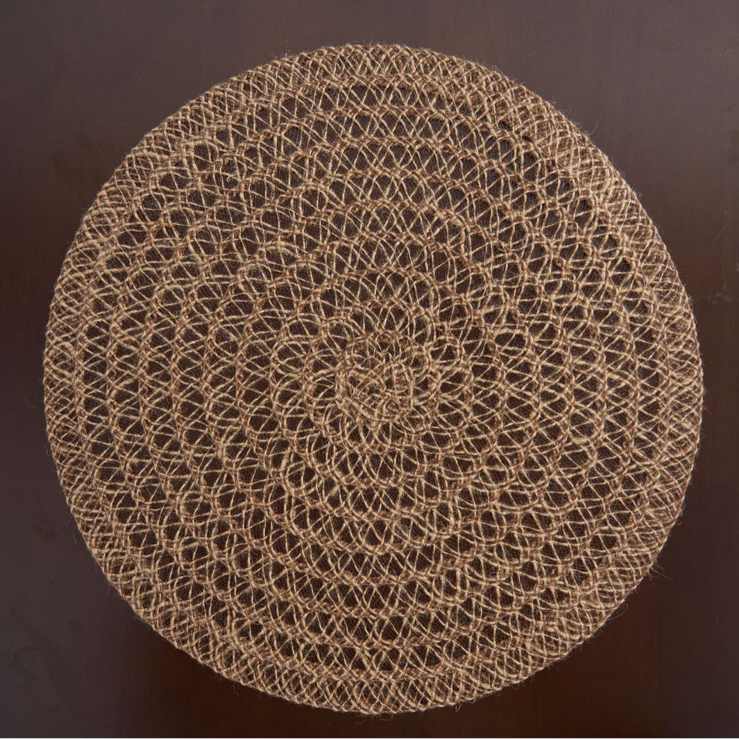 Woven Hemp Rope Round Placemat