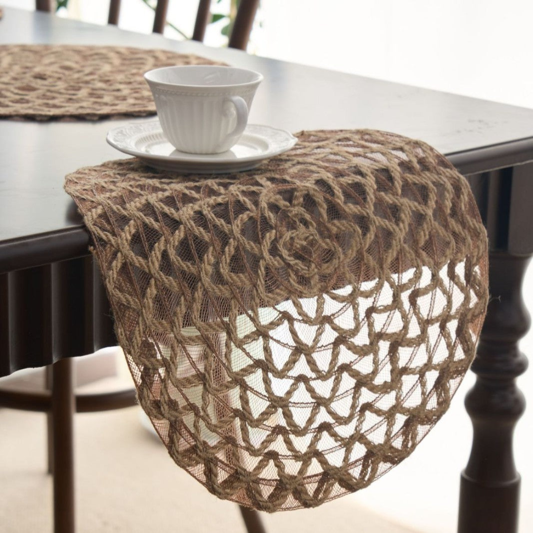 Woven Hemp Rope Round Placemat