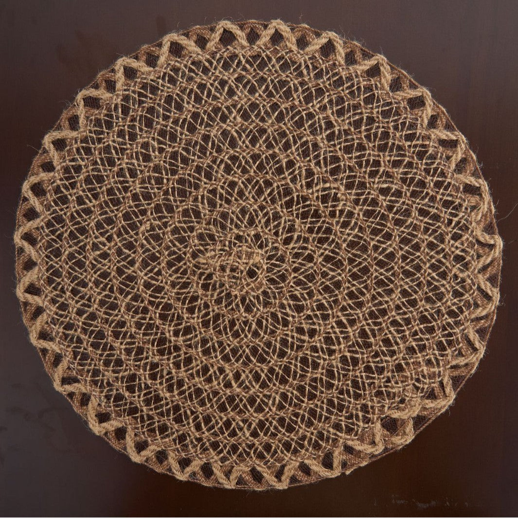 Woven Hemp Rope Round Placemat