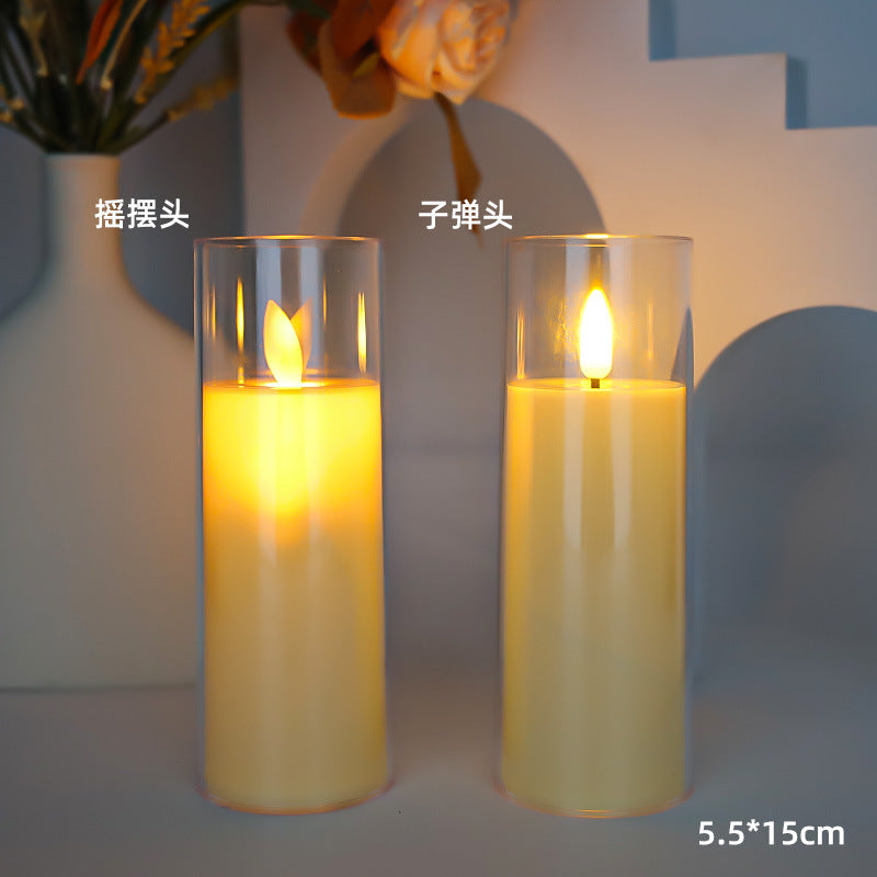 Flameless LED Pillar Candles, Swing or Still Flame