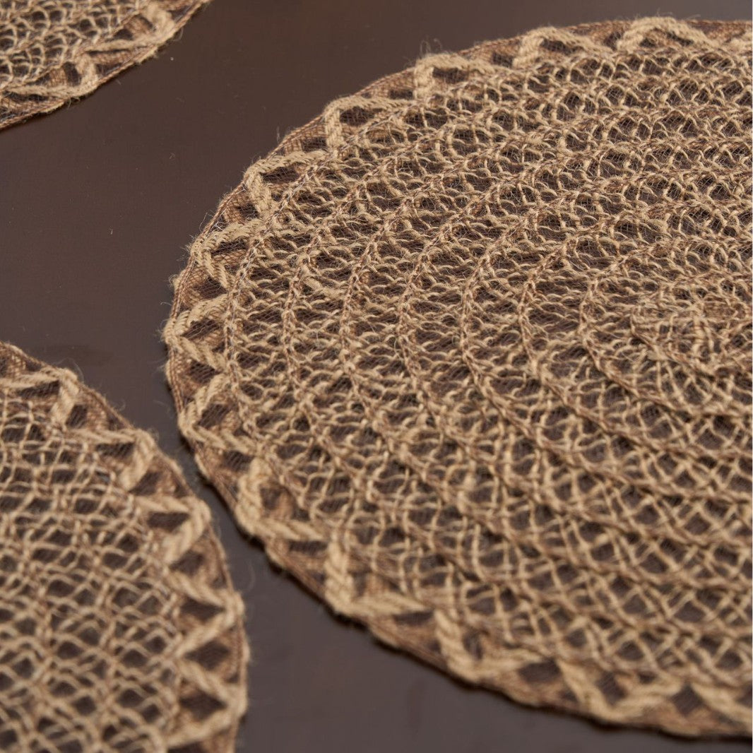 Woven Hemp Rope Round Placemat