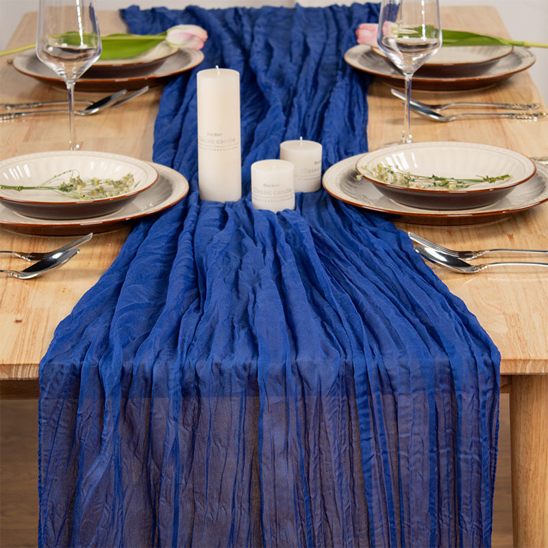 Sheer tulle table runner