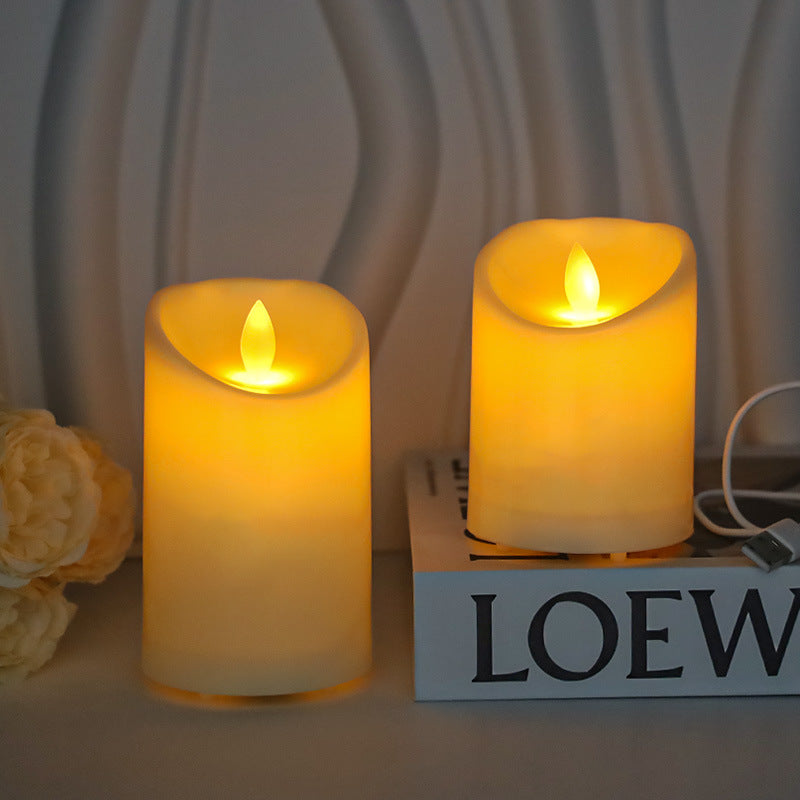 Rechargeable Flameless LED Pillar Candles