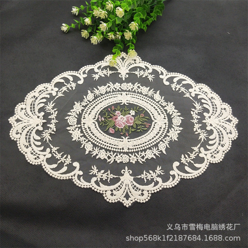 Vintage Embroidered Lace Placemat