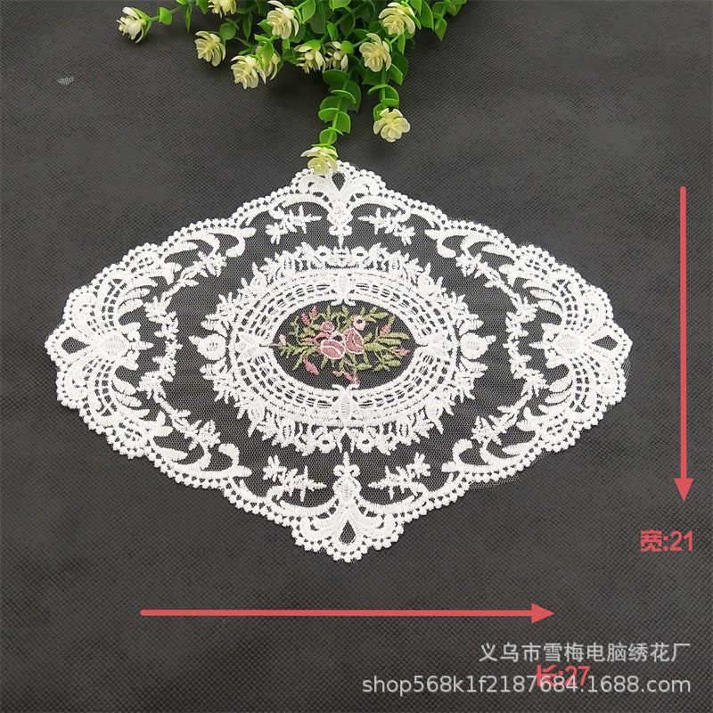 Vintage Embroidered Lace Placemat