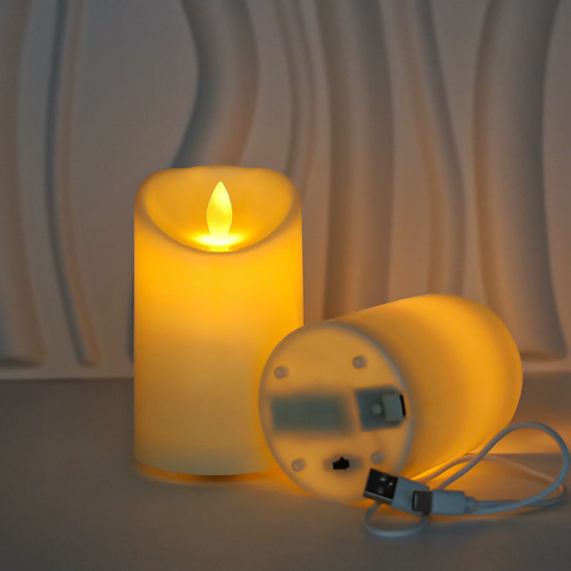 Rechargeable Flameless LED Pillar Candles
