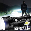Rechargeable zoom LED flashlight