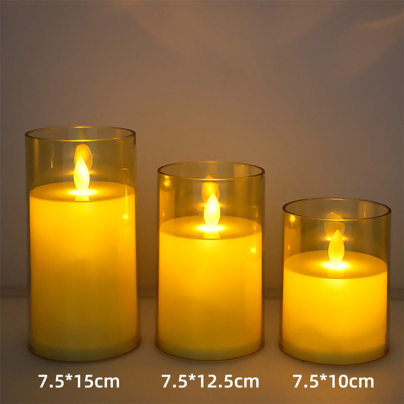 Flameless LED Pillar Candles, Swing or Still Flame