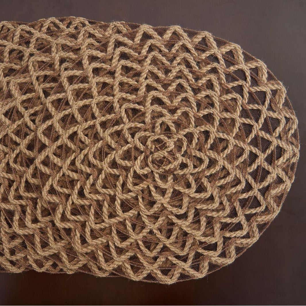 Woven Hemp Rope Round Placemat