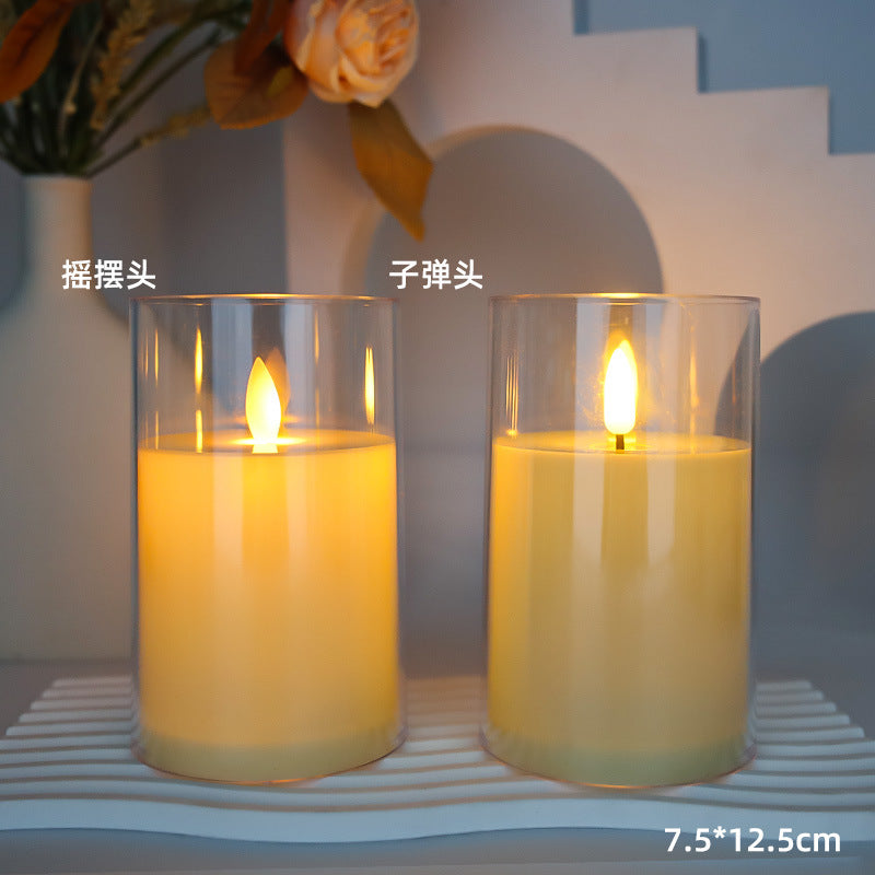 Flameless LED Pillar Candles, Swing or Still Flame