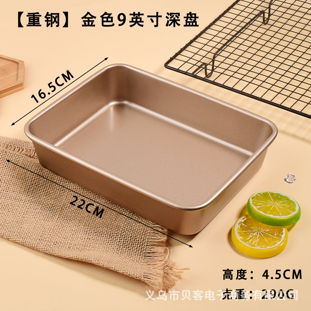 Nonstick steel baking pan