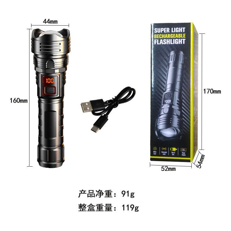Rechargeable LED flashlight