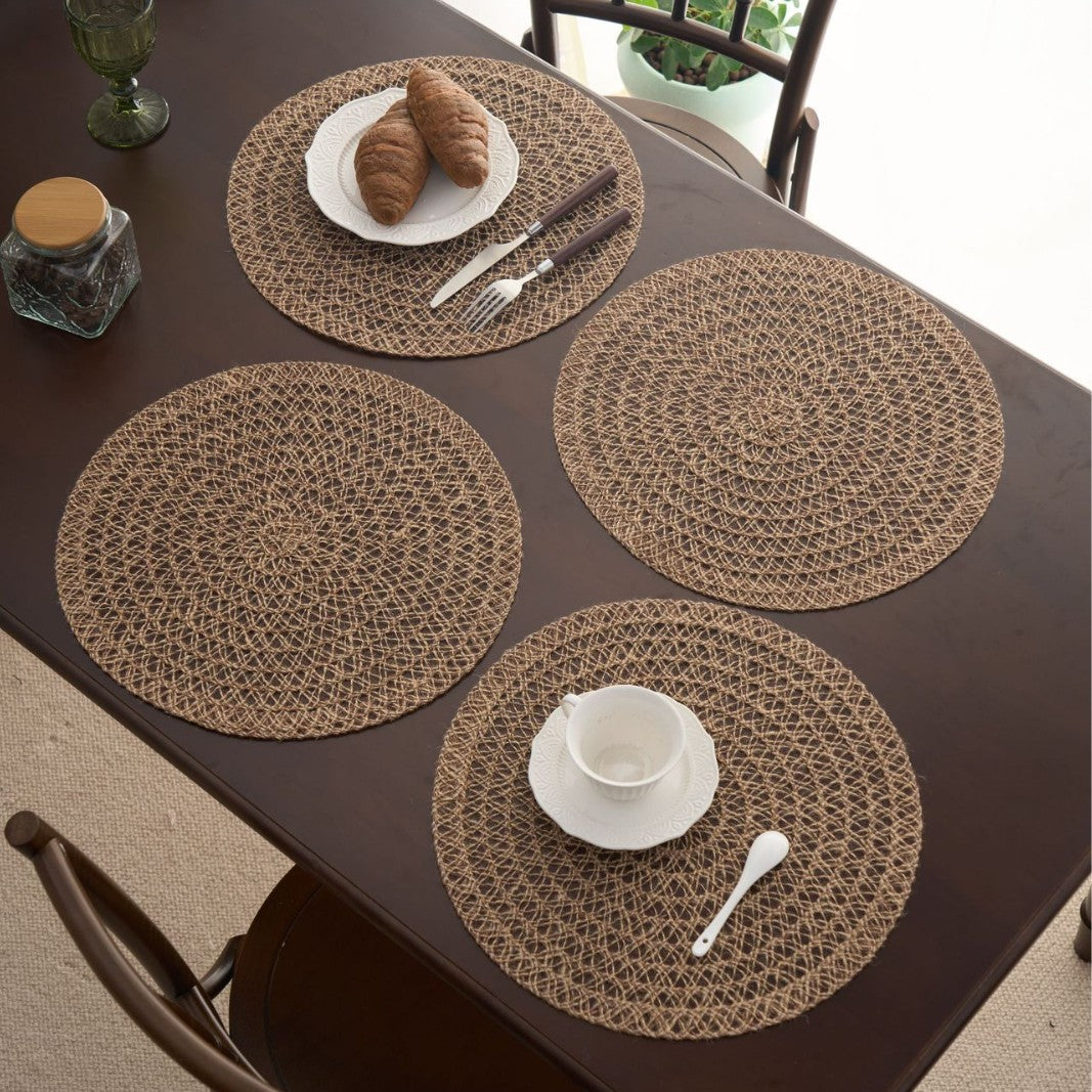 Woven Hemp Rope Round Placemat