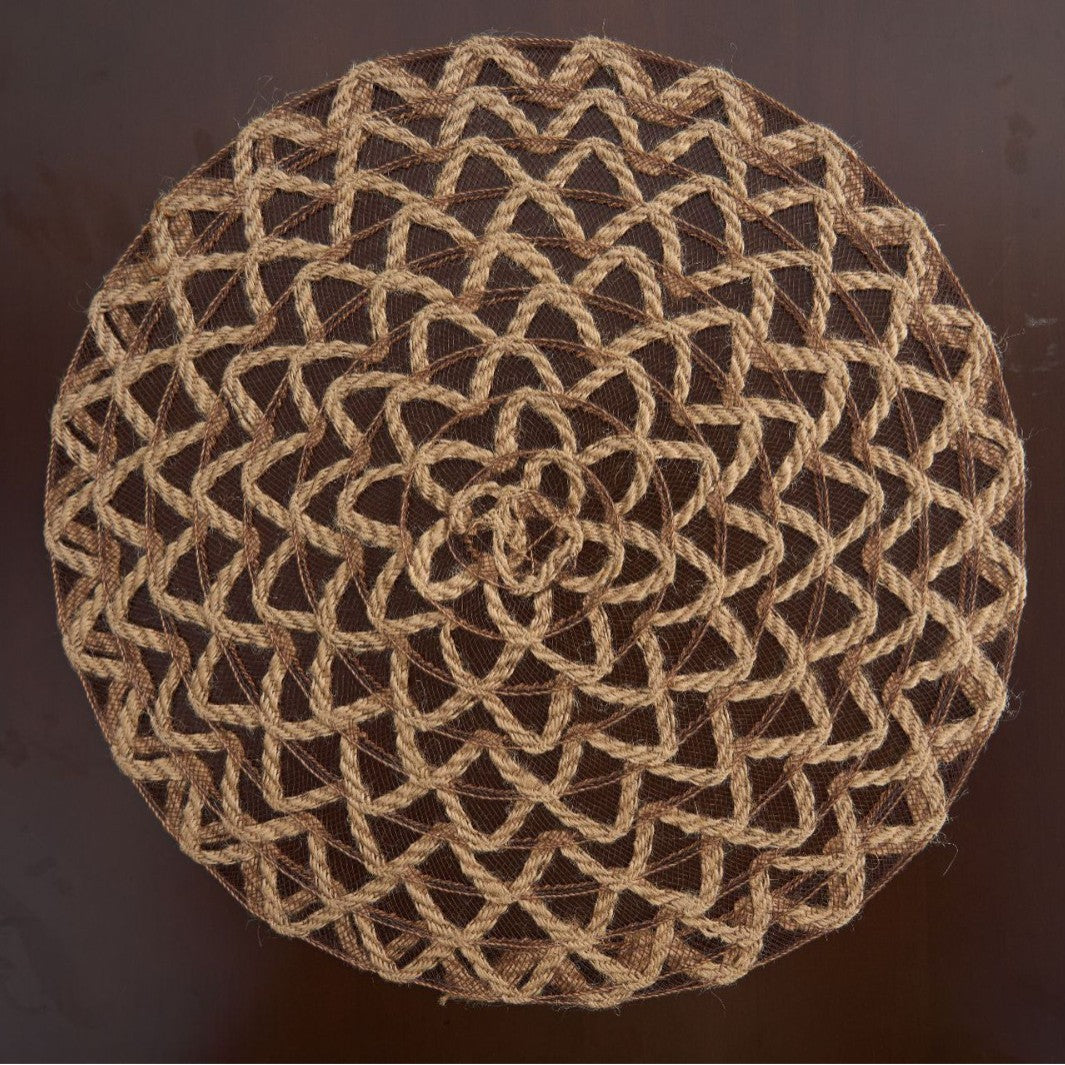 Woven Hemp Rope Round Placemat