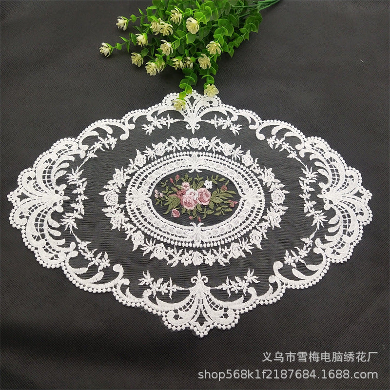 Vintage Embroidered Lace Placemat