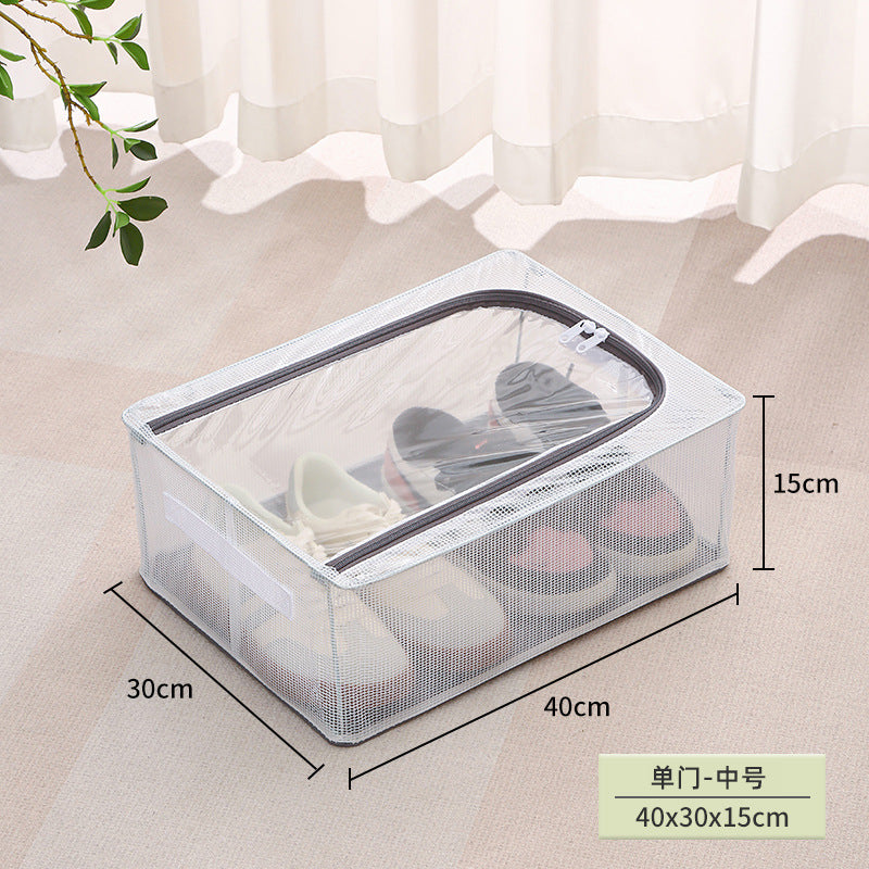 Foldable fabric storage box