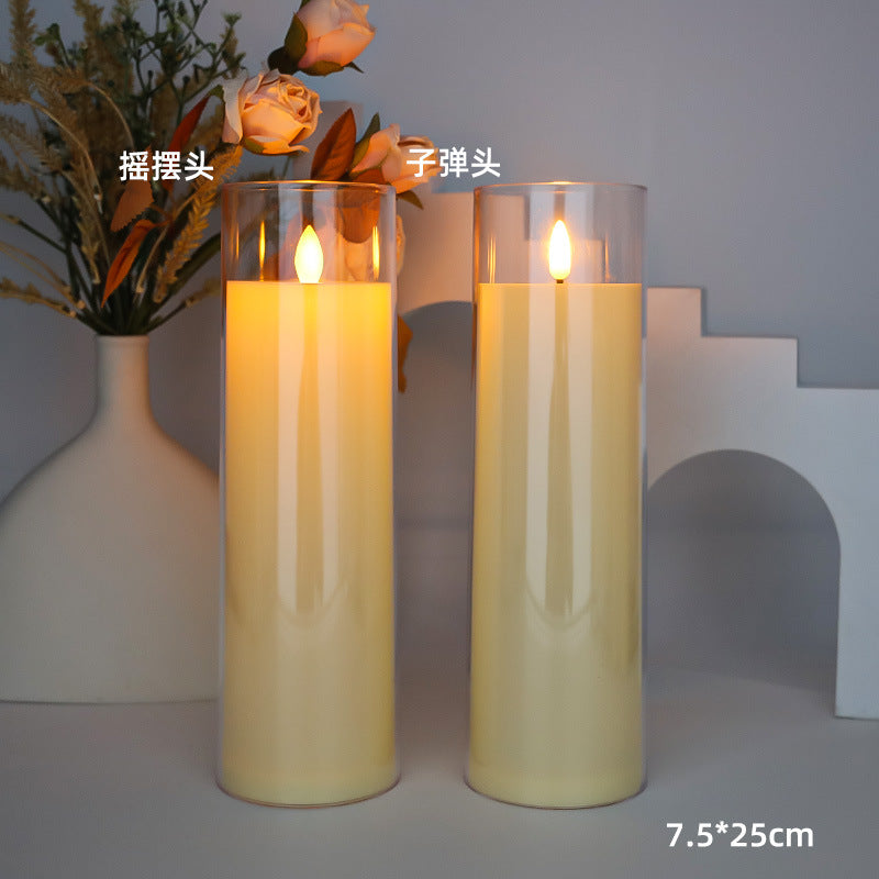 Flameless LED Pillar Candles, Swing or Still Flame
