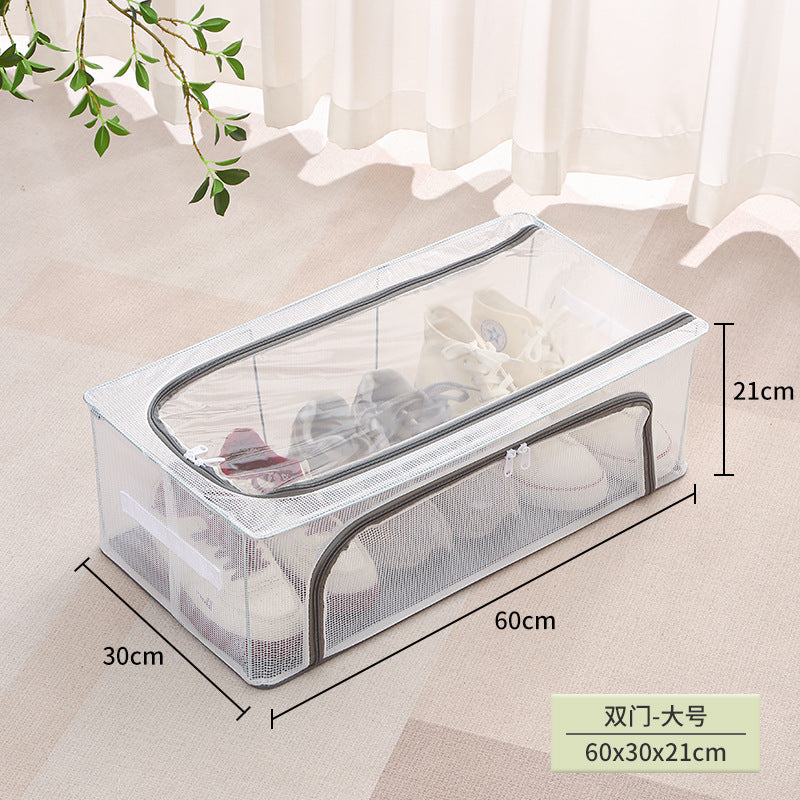 Foldable fabric storage box