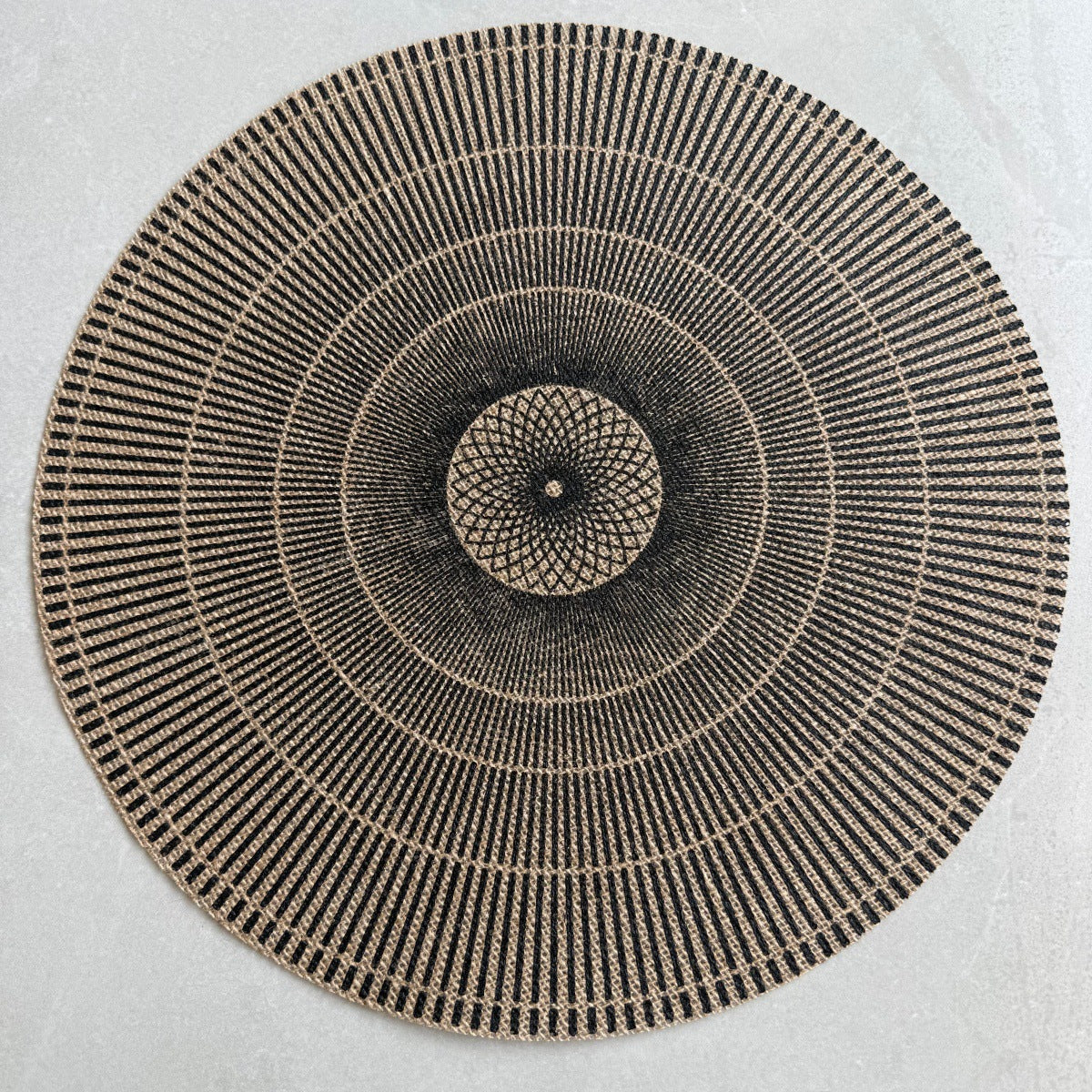Bohemian Round Linen Placemat, Heat-Resistant