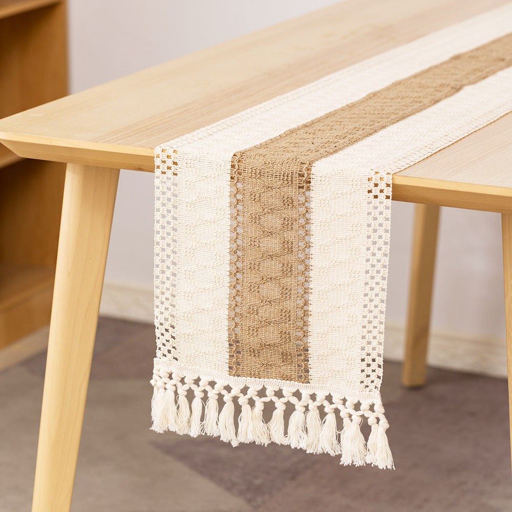 Cotton-linen table runner