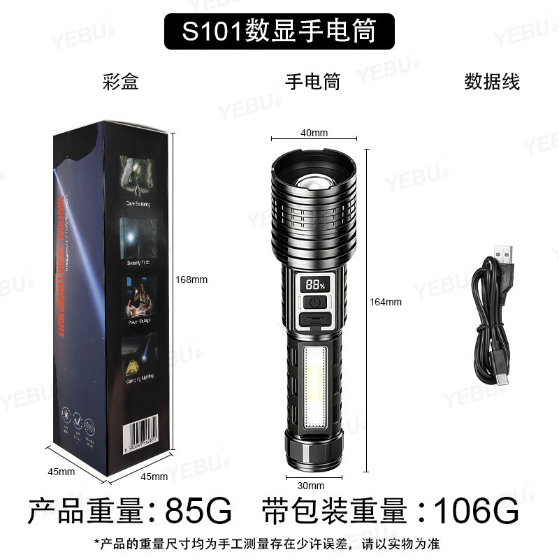 Rechargeable LED flashlight