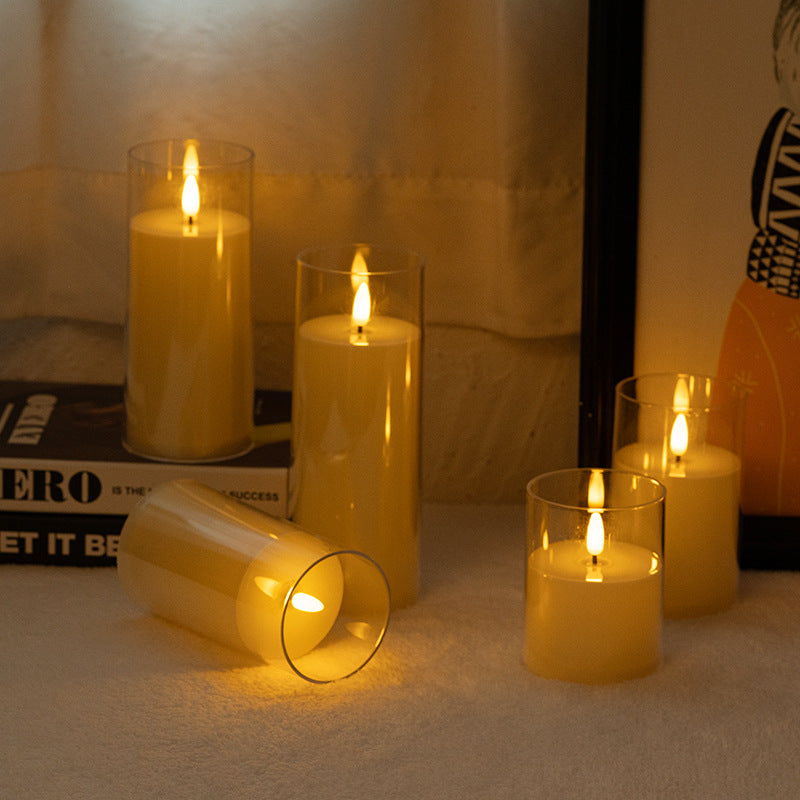 Flameless LED Pillar Candles, Swing or Still Flame