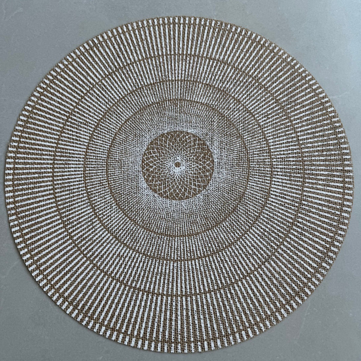 Bohemian Round Linen Placemat, Heat-Resistant