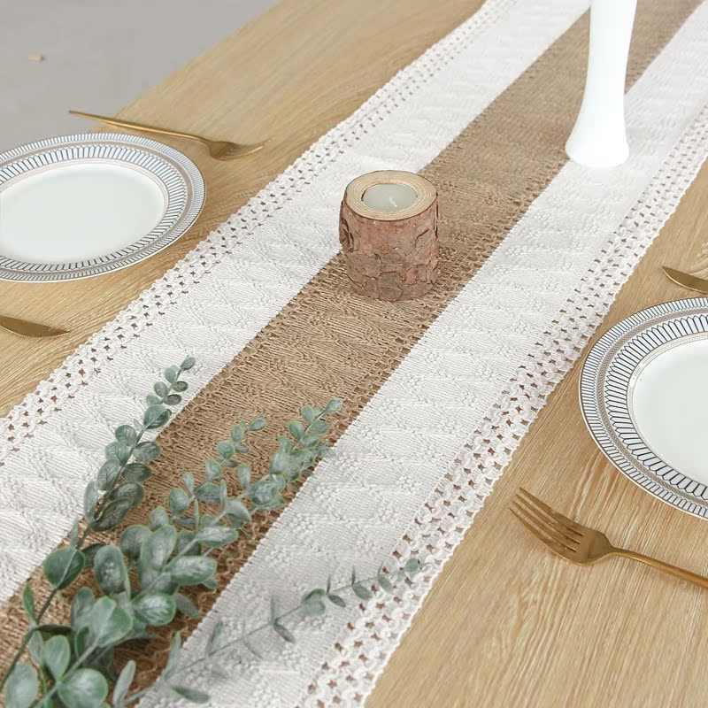 Cotton-linen table runner