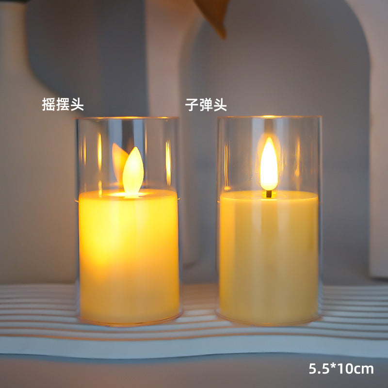 Flameless LED Pillar Candles, Swing or Still Flame