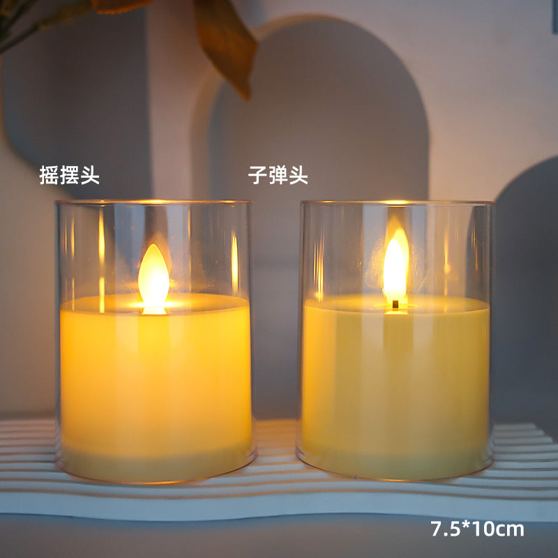 Flameless LED Pillar Candles, Swing or Still Flame
