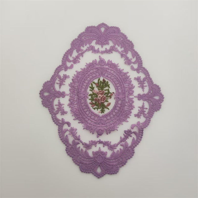 Vintage Embroidered Lace Placemat