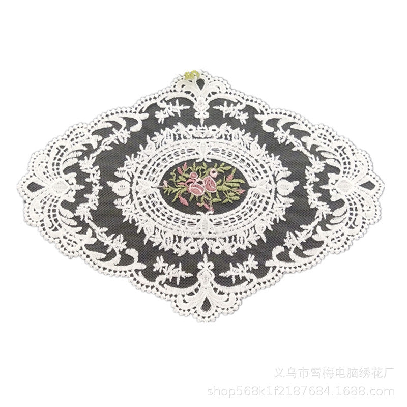 Vintage Embroidered Lace Placemat