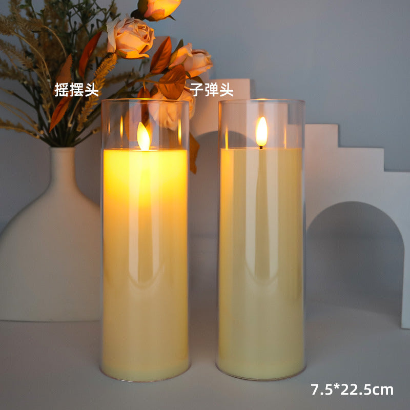 Flameless LED Pillar Candles, Swing or Still Flame