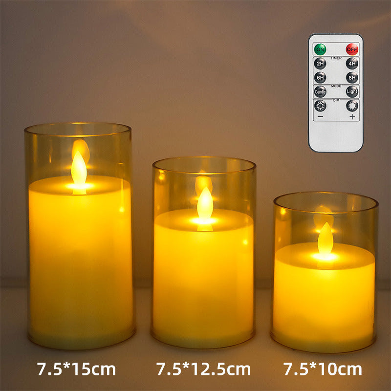 Flameless LED Pillar Candles, Swing or Still Flame