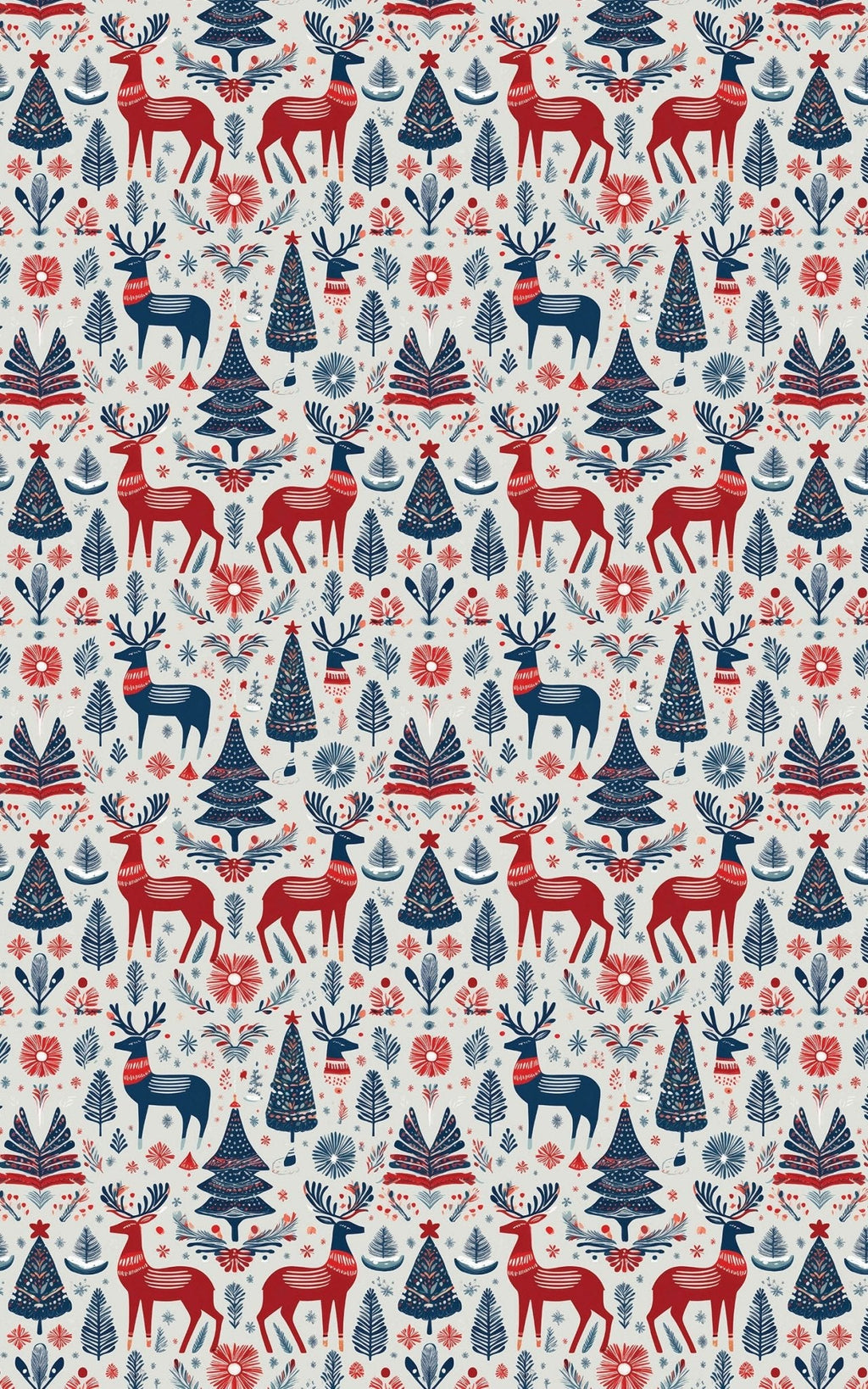 Nordic Reindeer Wrapping Paper