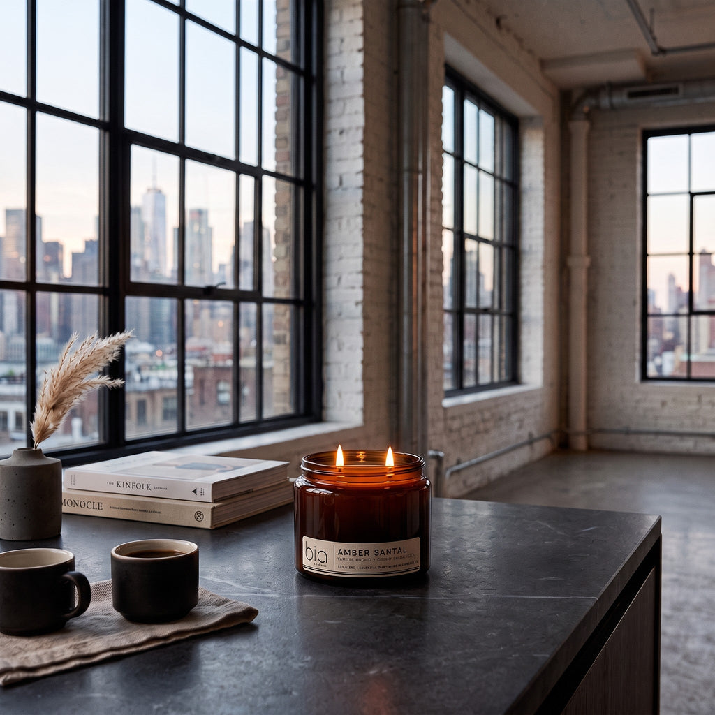 Amber Santal Soy Candle (Amber, Sandalwood and Vanilla)