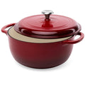 Red Enameled Cast Iron Dutch Oven, 6 qt
