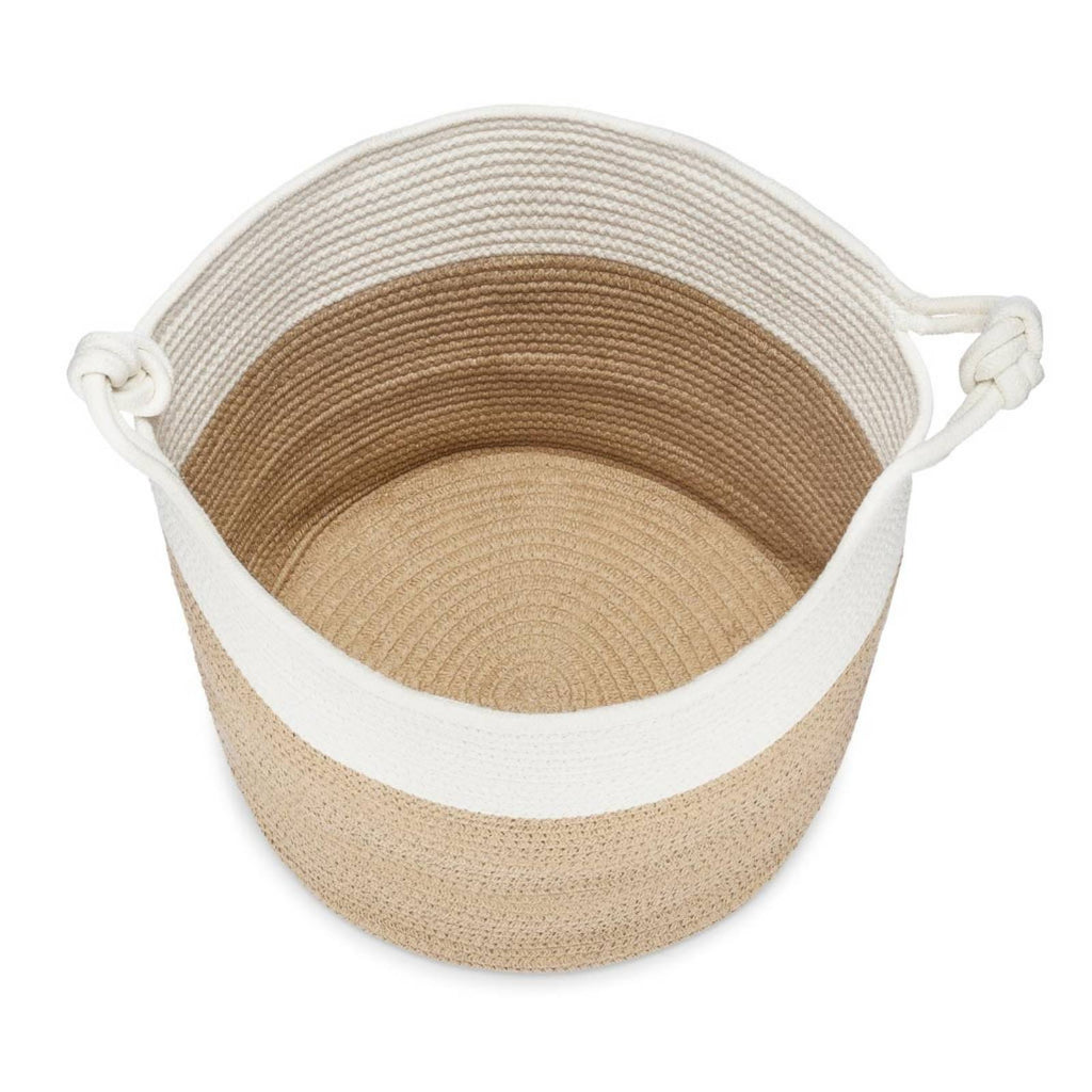 Cotton Rope Storage Basket, Cream