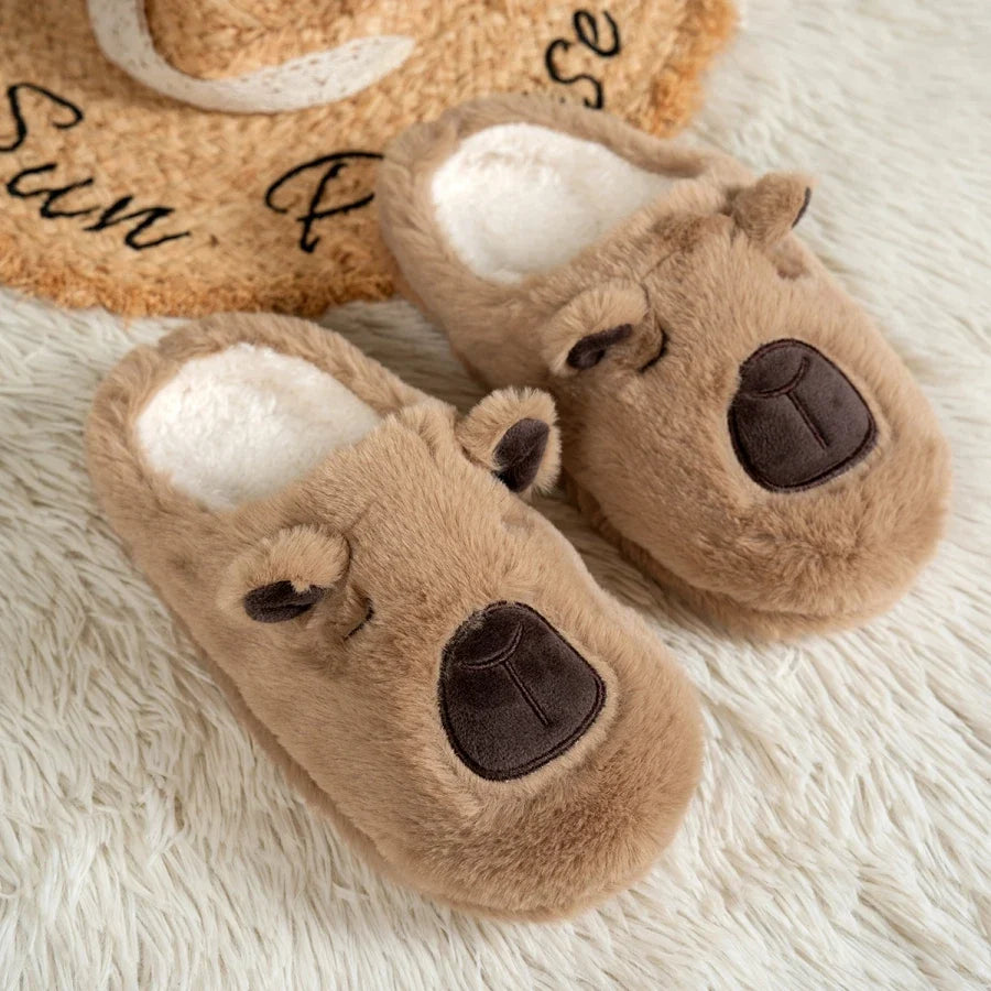 Capybara Plush Slippers
