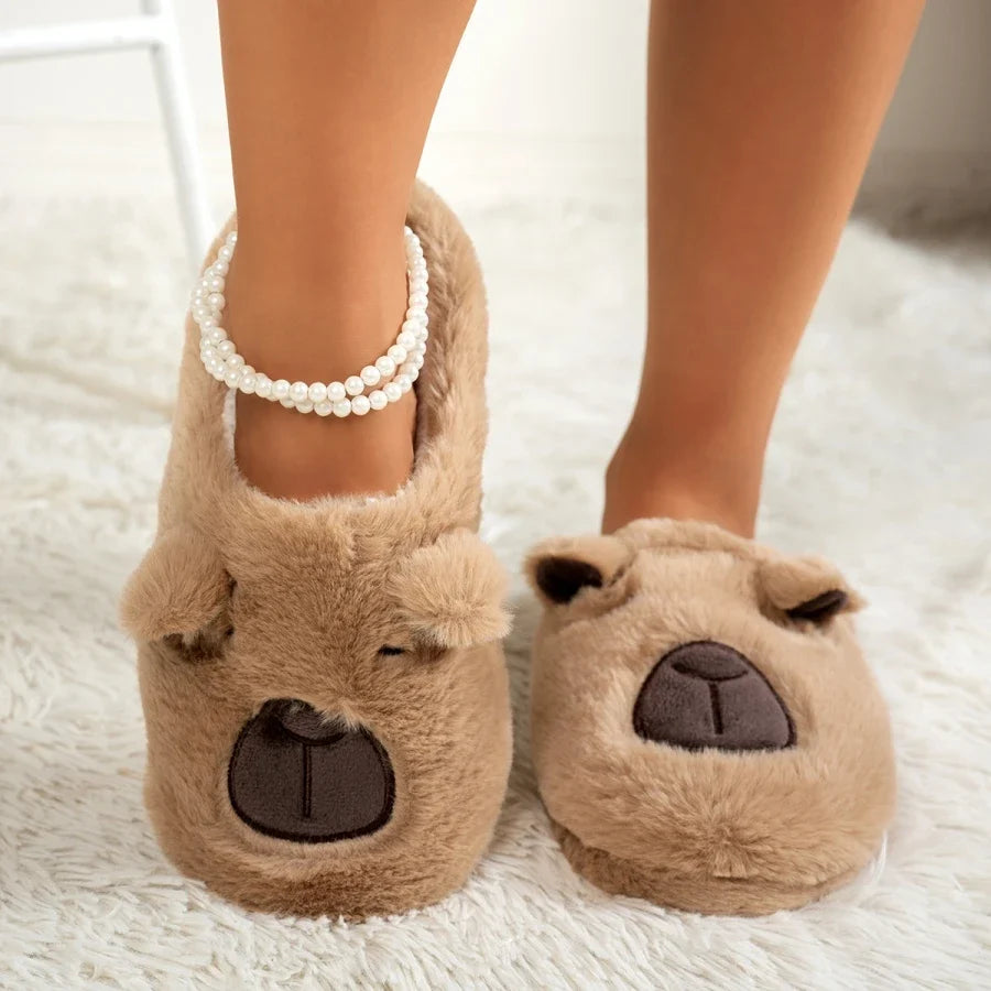 Capybara Plush Slippers