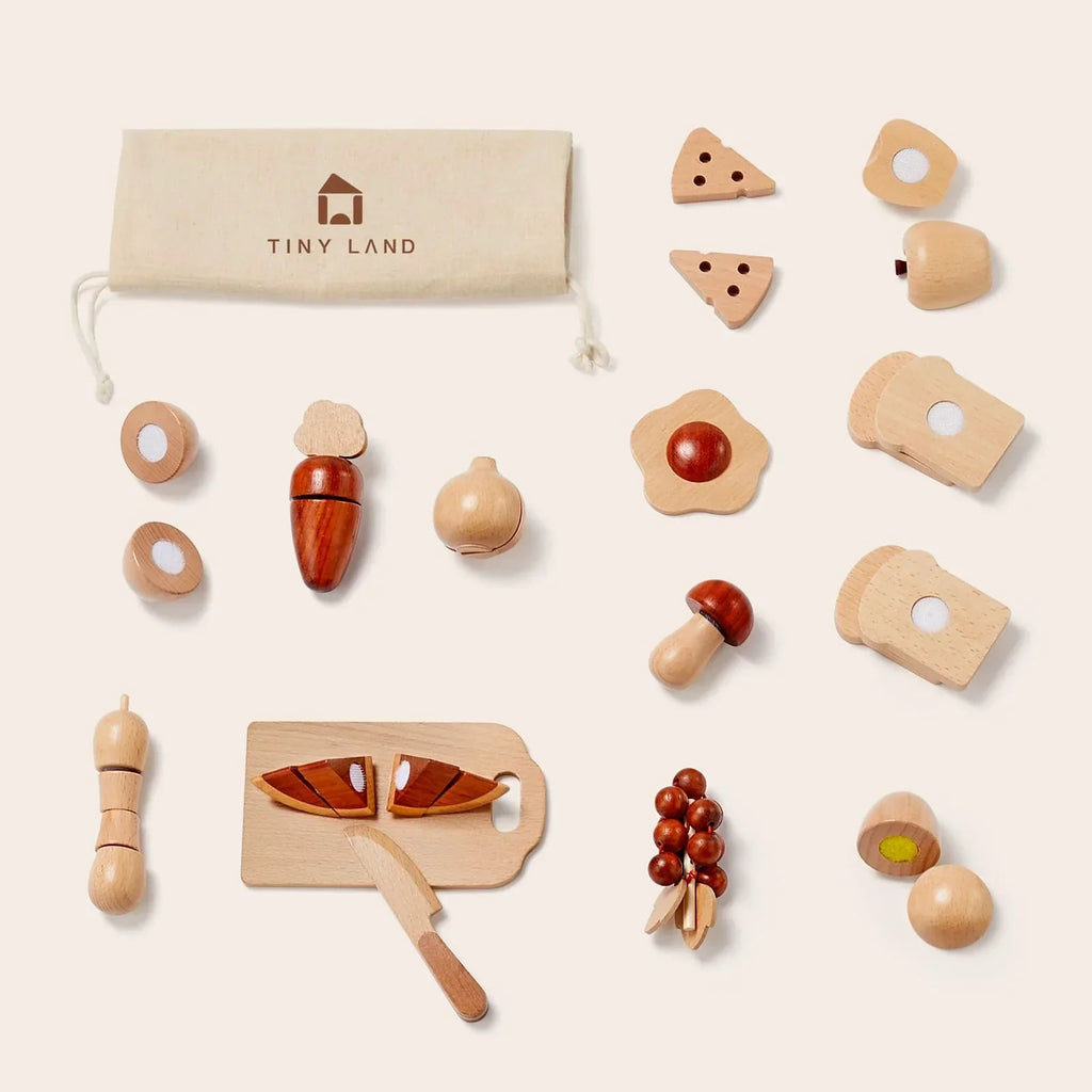 Tiny Land Wooden Cut and Play Food Set