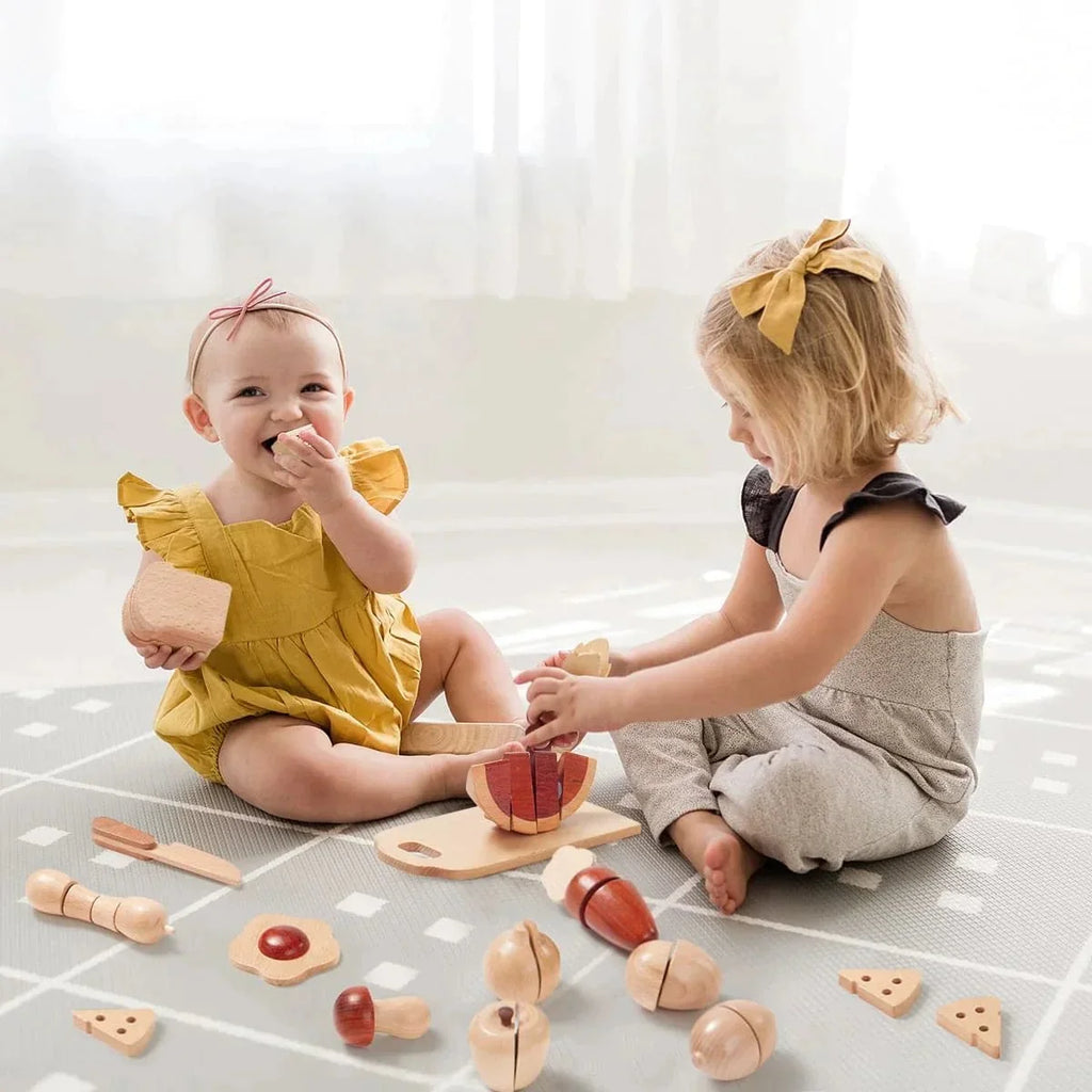 Tiny Land Wooden Cut and Play Food Set