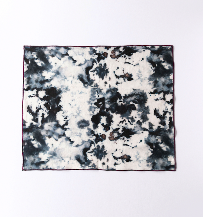 Grey Marble Linen Placemat, 15 x 18 in