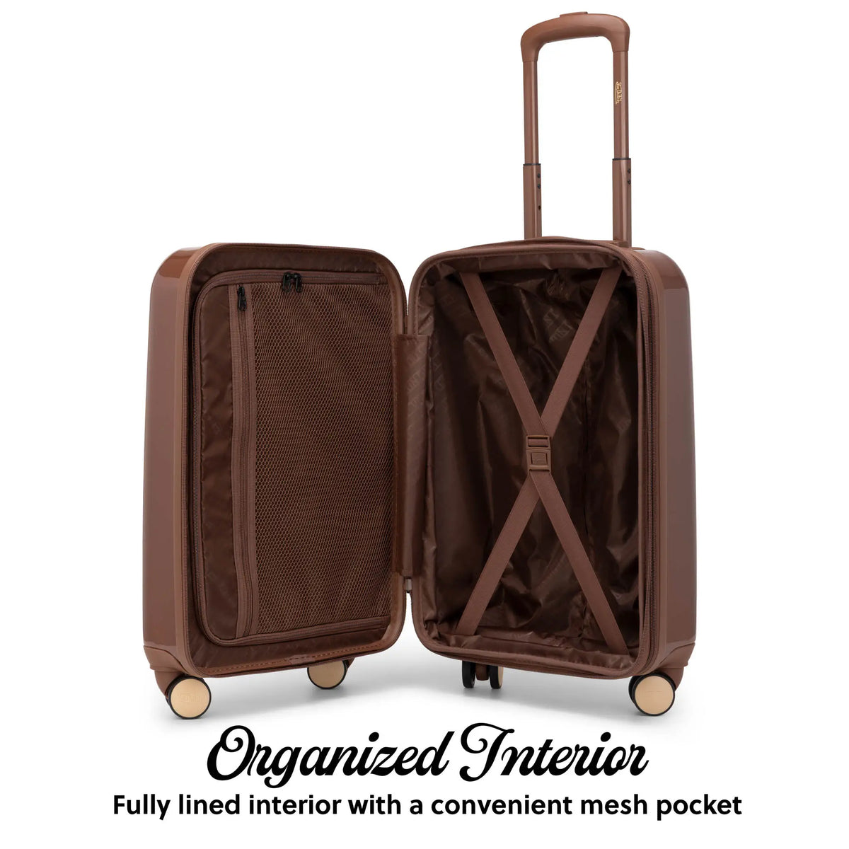 Expandable Hardside Carry-On Spinner Suitcase