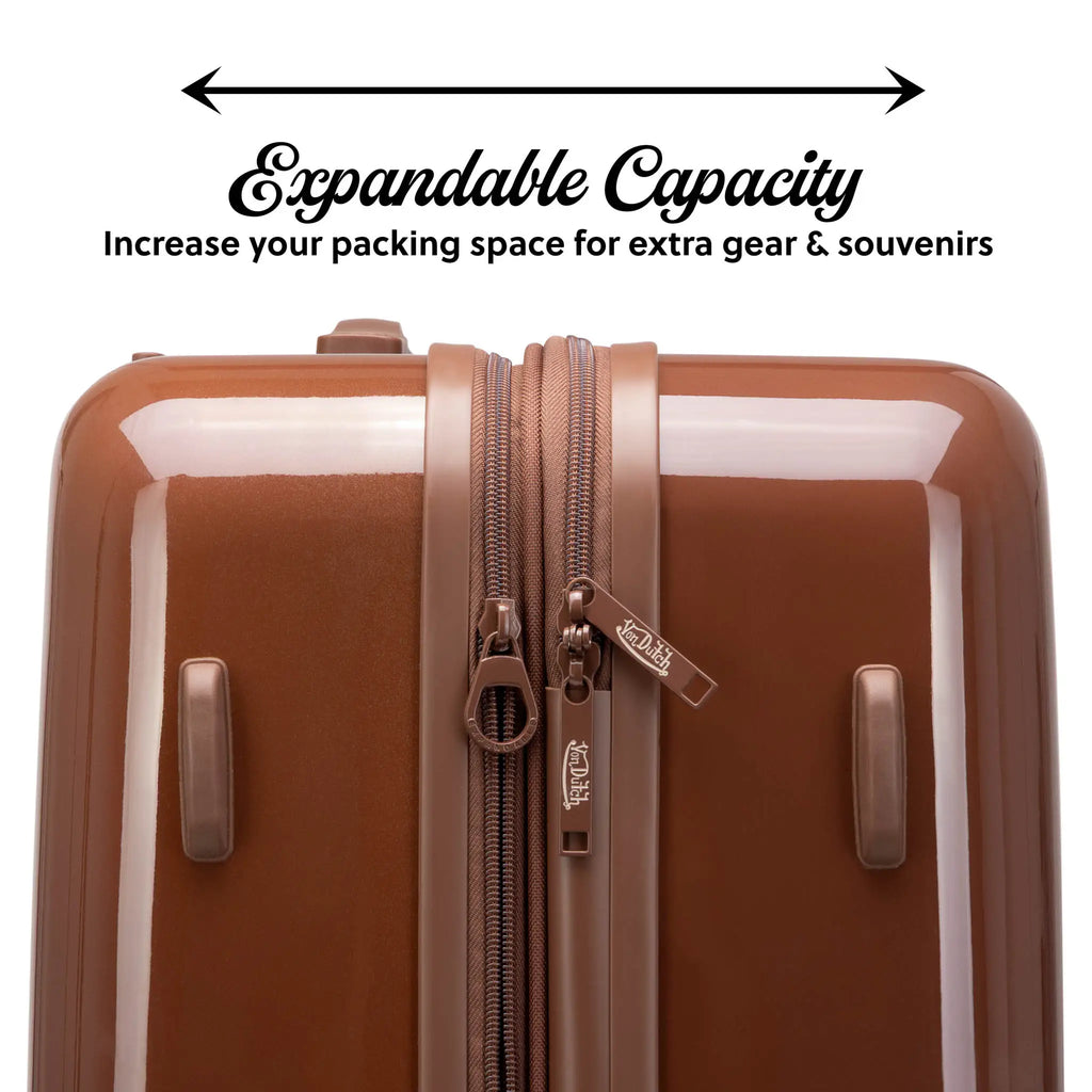 Expandable Hardside Carry-On Spinner Suitcase
