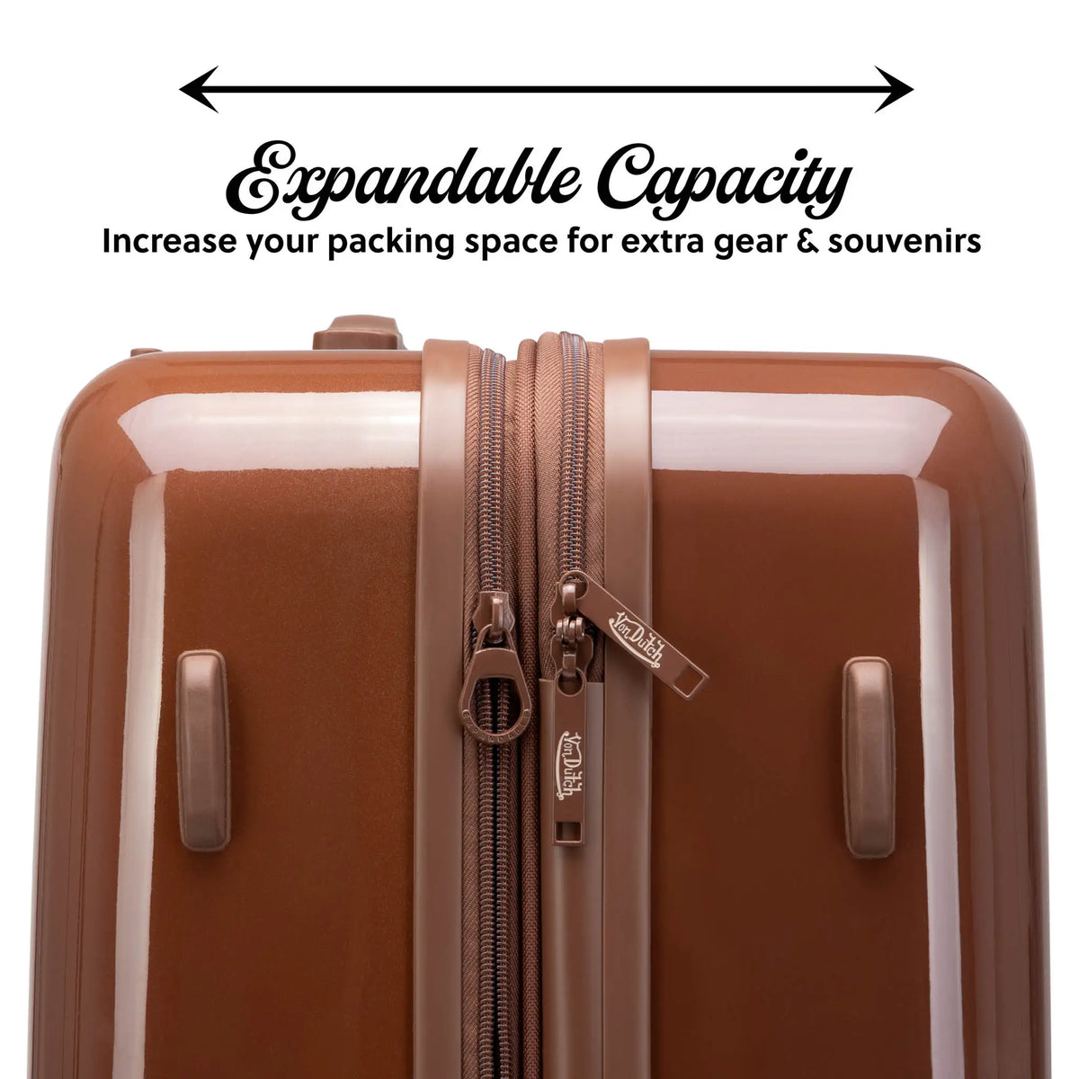 Expandable Hardside Carry-On Spinner Suitcase