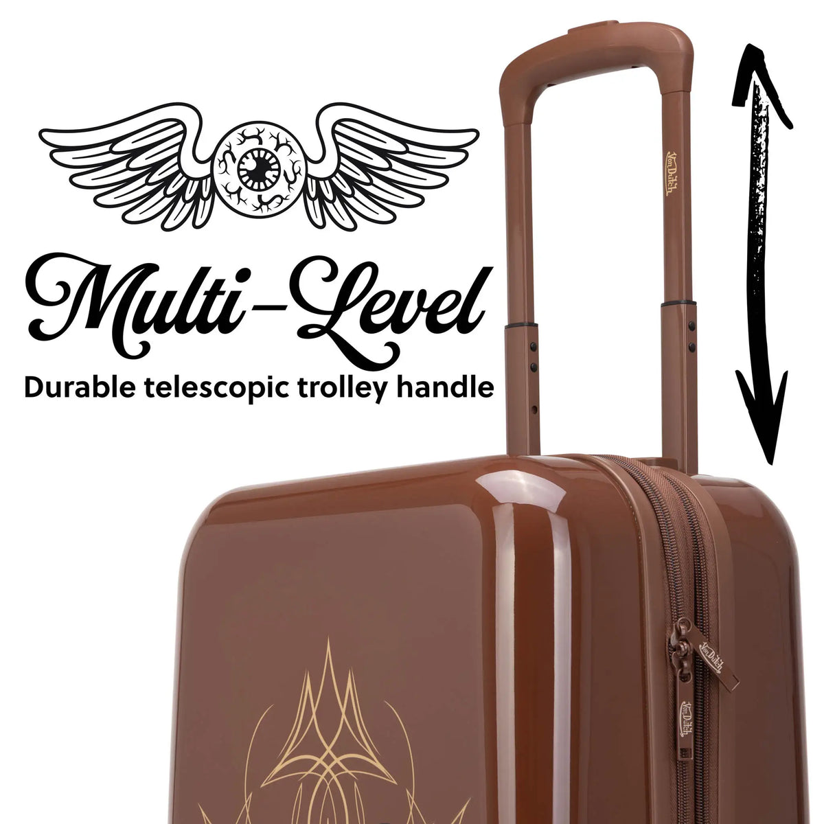 Expandable Hardside Carry-On Spinner Suitcase