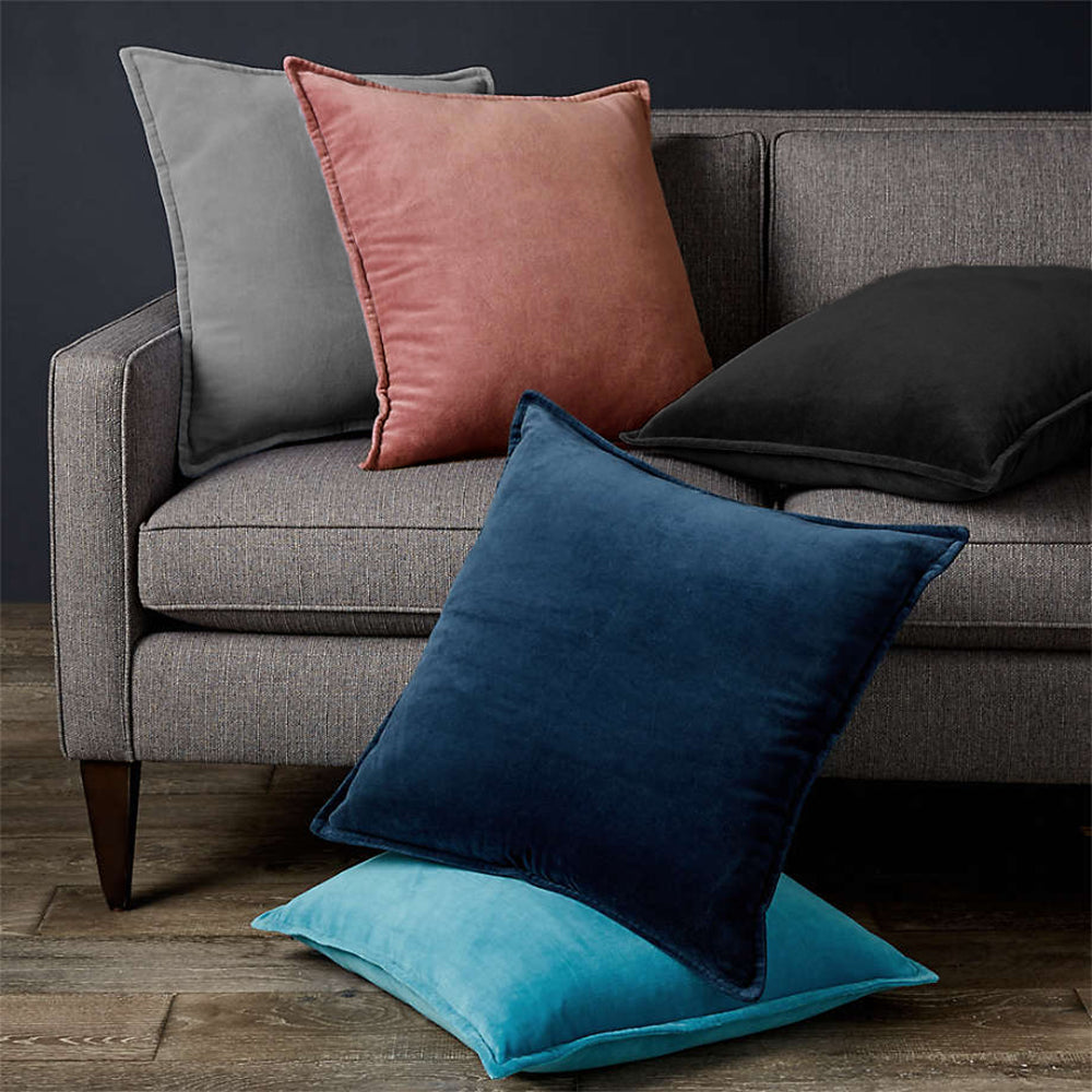 Velvet Throw Pillow with Insert, 20 x 20 in